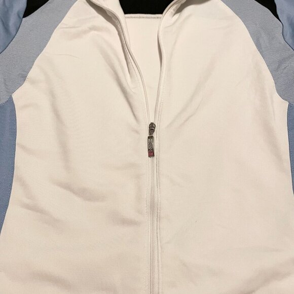 Izod Golf Zip Up Womens Size Small Long Sleeve Sweater - Picture 4 of 15